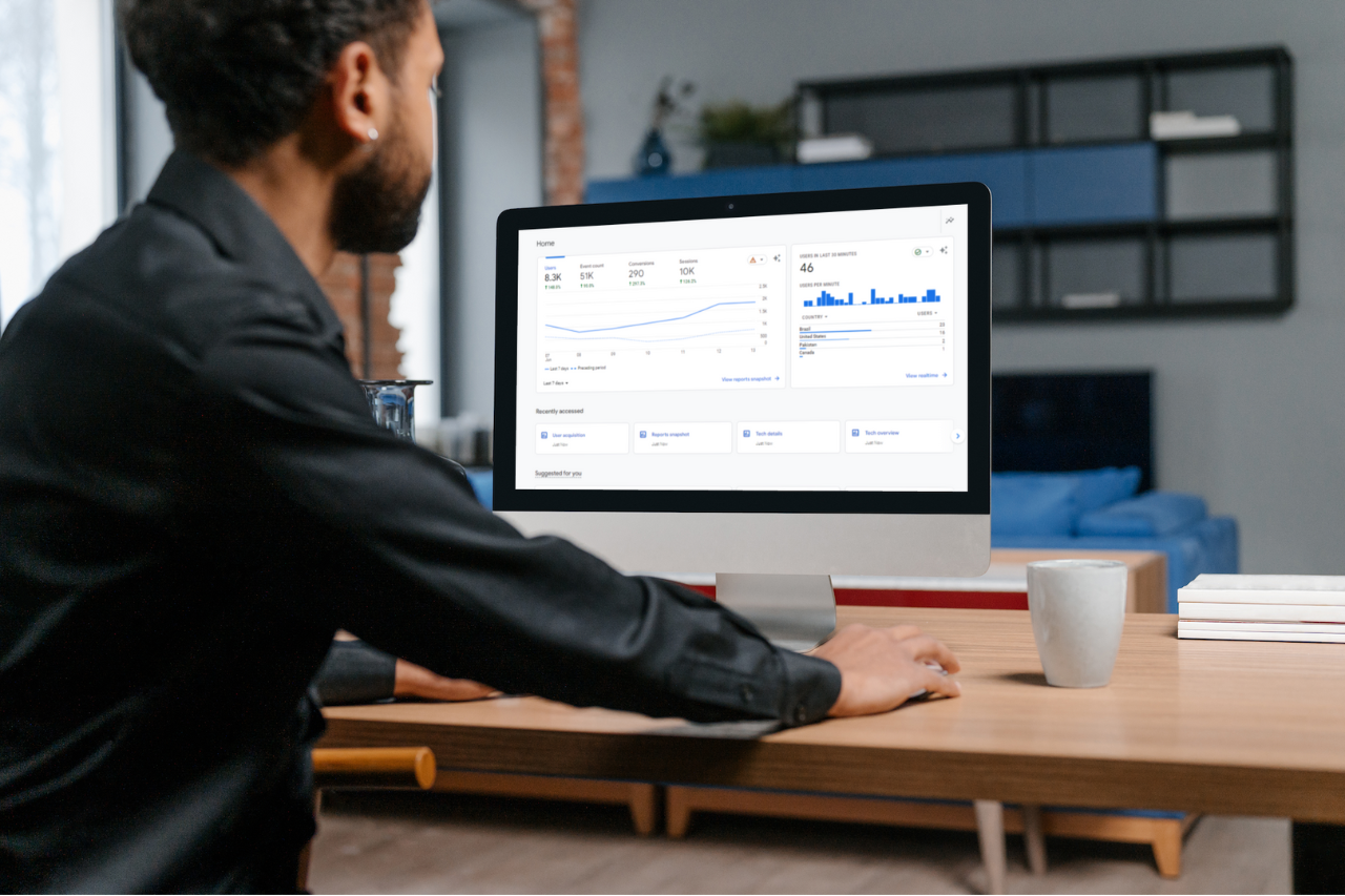 BCW marketer using GA4