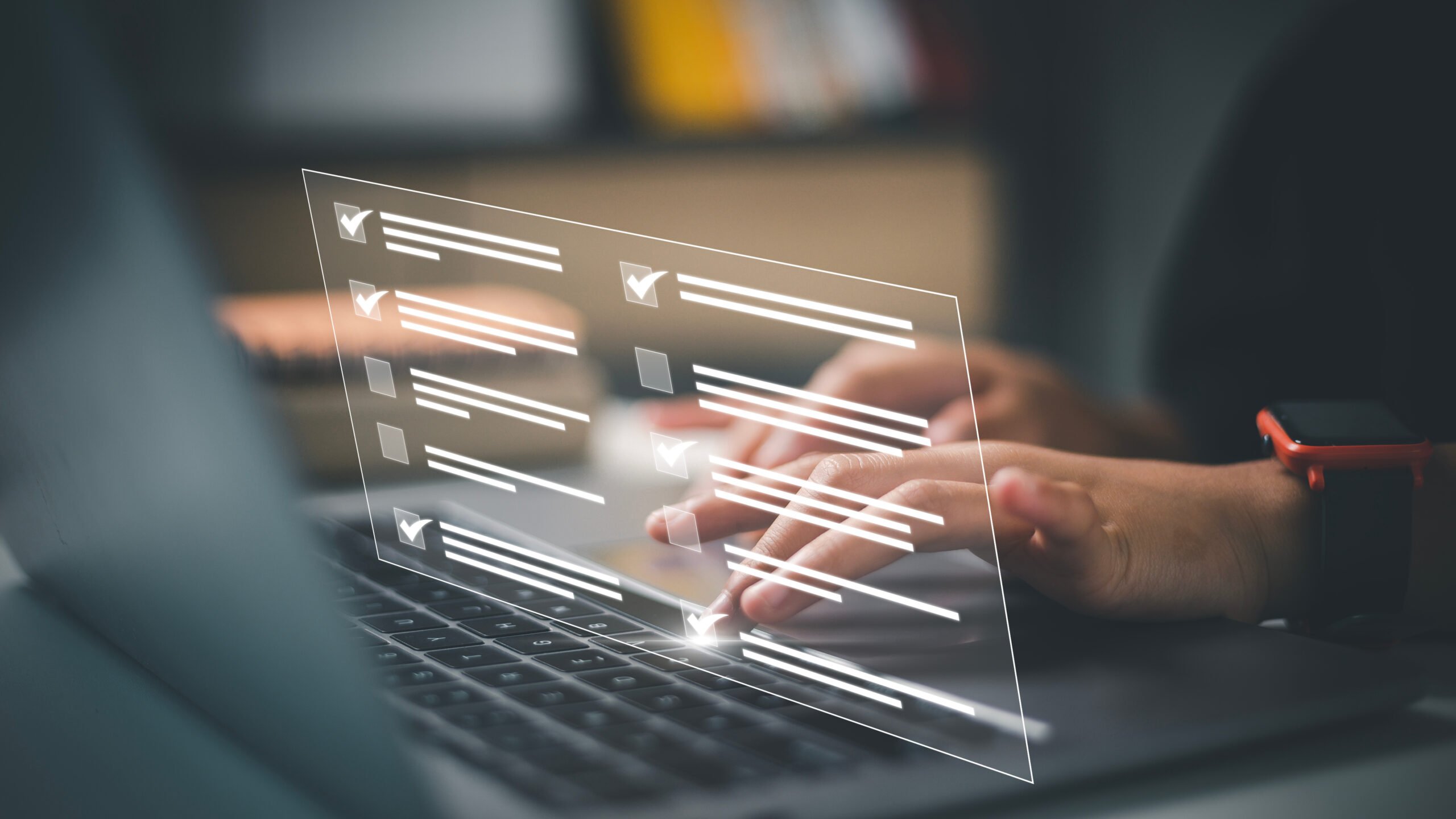 BCW  marketer filling out an online form